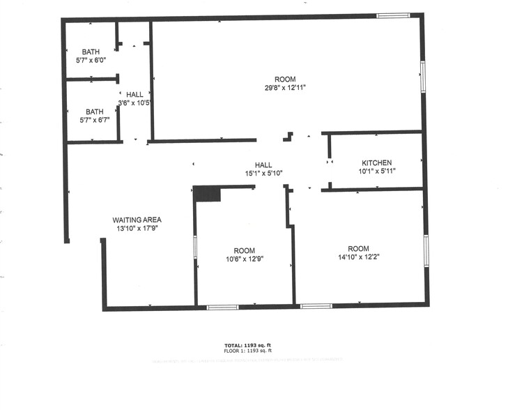 11923 Centre St, Chester, VA for rent - Floor Plan - Image 2 of 4