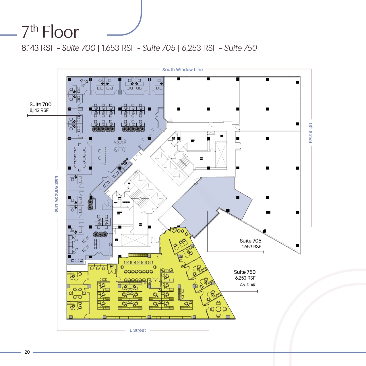 1220 L St NW, Washington, DC to rent Floor Plan- Image 1 of 4