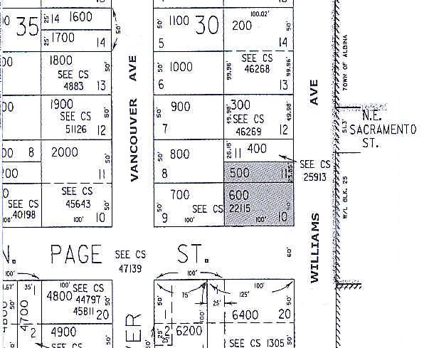 2323 N Williams Ave, Portland, OR for sale - Plat Map - Image 3 of 6