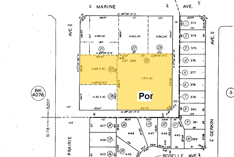 15130-15190 Prairie Ave, Lawndale, CA for rent - Plat Map - Image 2 of 4