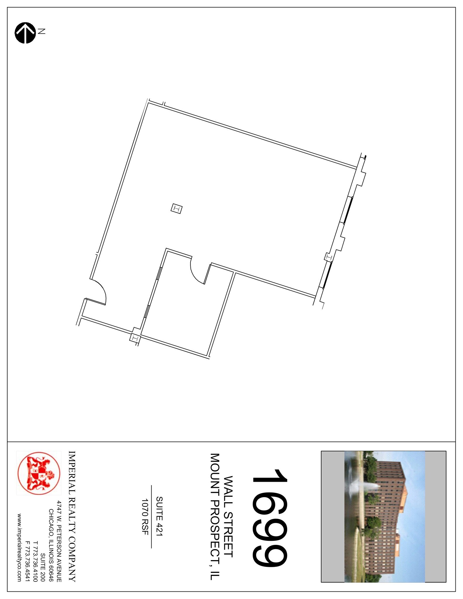 1699 Wall St, Mount Prospect, IL to rent Site Plan- Image 1 of 1