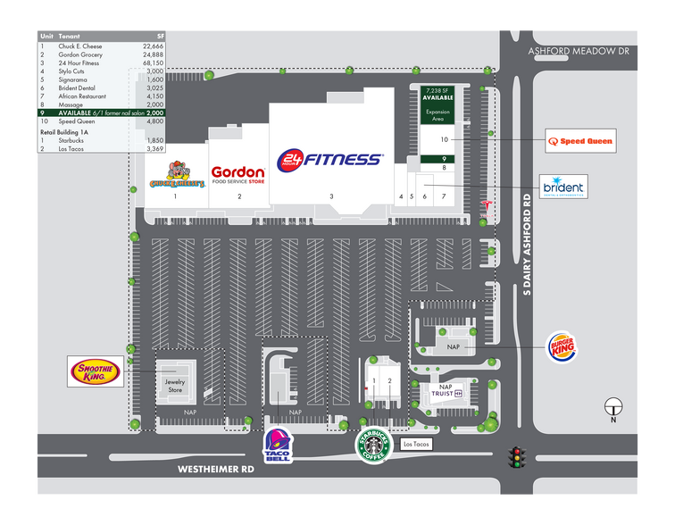 12523-12589 Westheimer Rd, Houston, TX for rent - Site Plan - Image 2 of 8