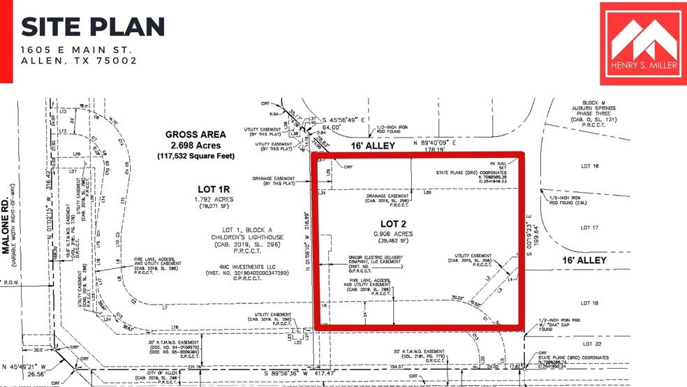 1605 E Main St, Allen, TX for sale - Site Plan - Image 2 of 2