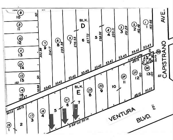 22531-22545 Ventura Blvd, Woodland Hills, CA for rent - Plat Map - Image 2 of 3