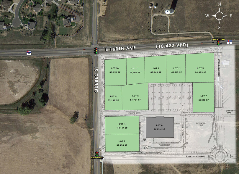 Up to 20 AC at Hwy 7 & Quebec St portfolio of 2 properties for sale on LoopNet.co.uk - Site Plan - Image 1 of 3