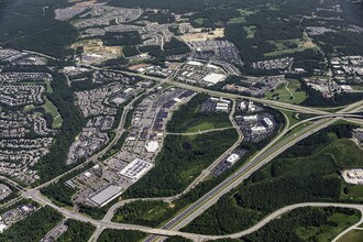 8080 Arco Corporate Dr, Raleigh, NC - AERIAL map view