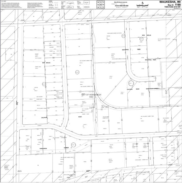 16600 W Glendale Dr, New Berlin, WI for rent - Plat Map - Image 2 of 7