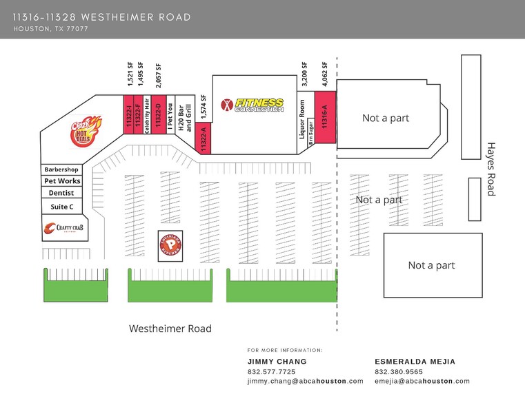 11312 Westheimer Rd, Houston, TX for rent - Site Plan - Image 3 of 7