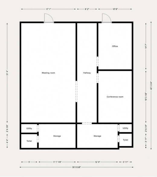 3128-3134 E Sunshine St, Springfield, MO for sale - Floor Plan - Image 2 of 2