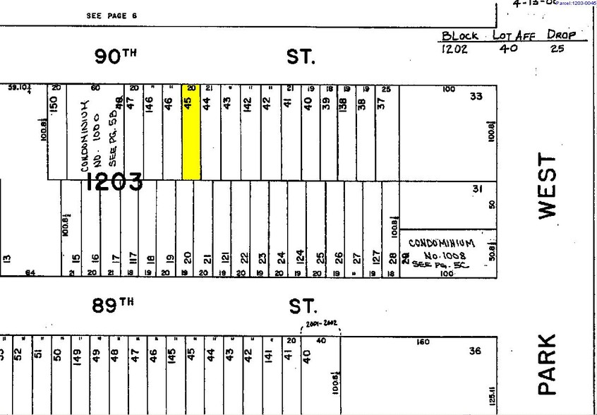 22 W 90th St, New York, NY for sale - Plat Map - Image 1 of 1