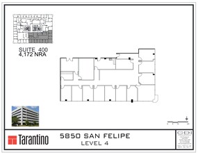 5850 San Felipe St, Houston, TX for rent Site Plan- Image 1 of 1