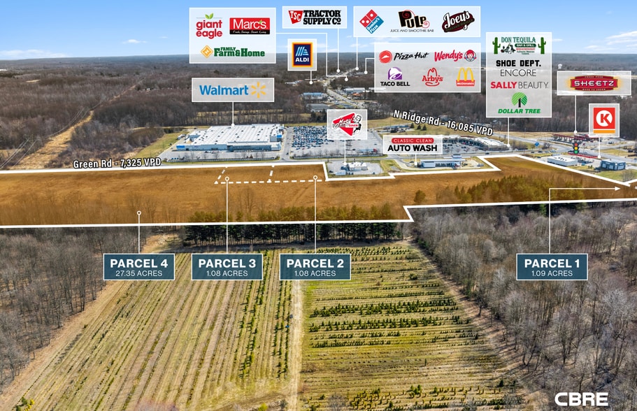 N Ridge Rd, Madison, OH for sale - Aerial - Image 3 of 5