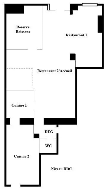 Retail in Paris for sale Floor Plan- Image 1 of 3
