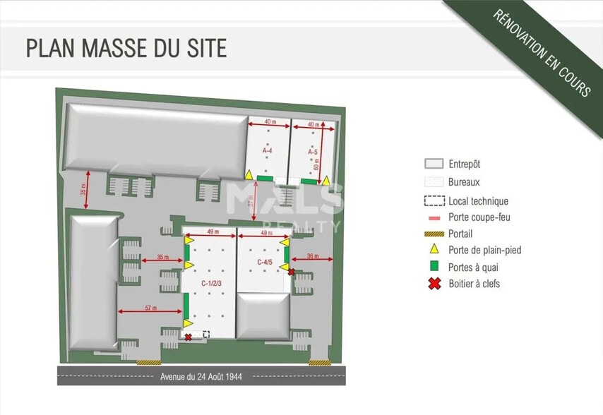 Light Industrial in Corbas to rent - Site Plan - Image 3 of 3