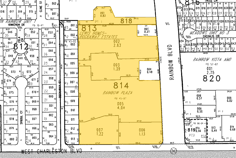 911-1035 S Rainbow Blvd, Las Vegas, NV for rent - Plat Map - Image 2 of 6