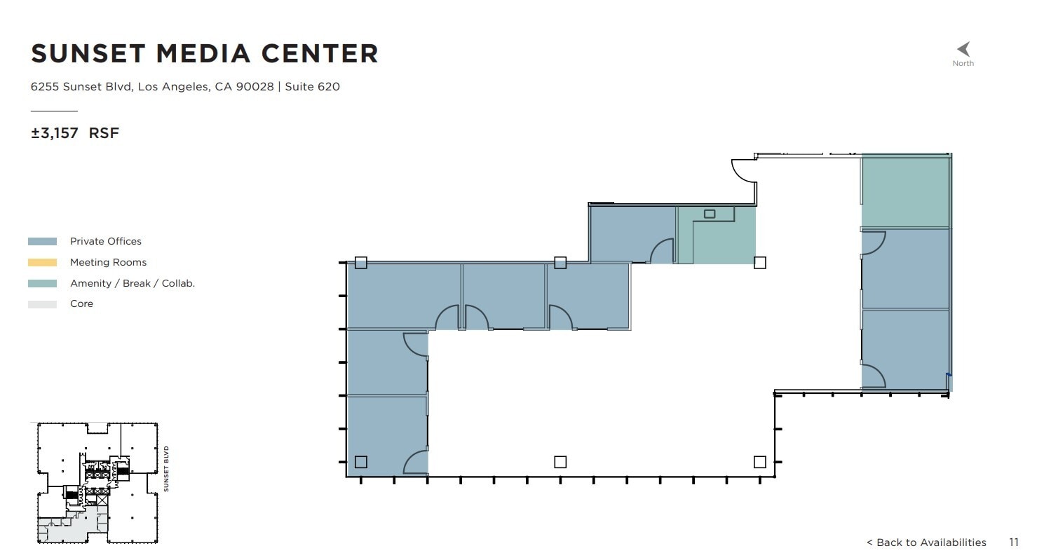6255 W Sunset Blvd, Los Angeles, CA to rent Floor Plan- Image 1 of 1