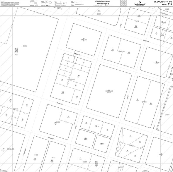 900 Walnut St, Saint Louis, MO for sale - Plat Map - Image 1 of 1