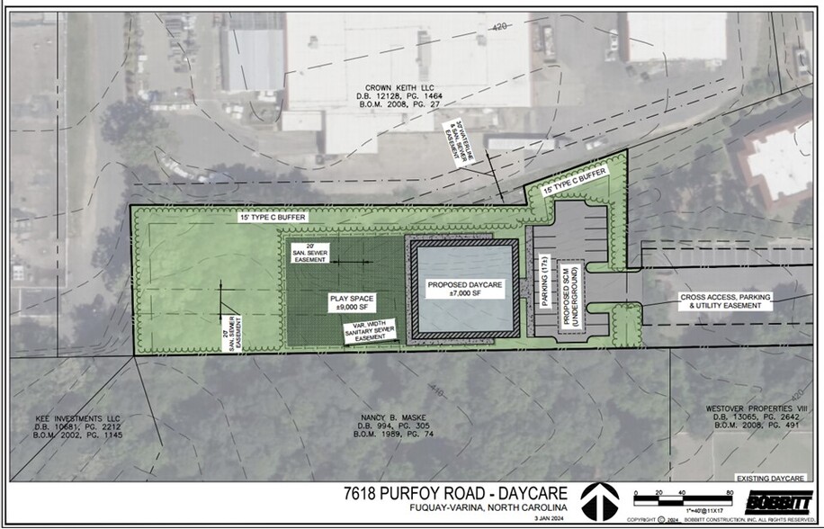 7618 Purfoy Rd, Fuquay Varina, NC for sale - Site Plan - Image 3 of 17