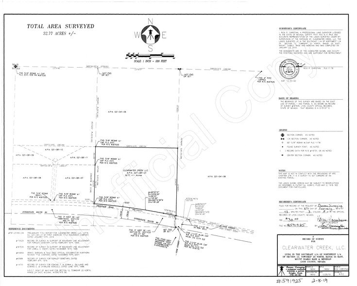 Vine St Interstate 80, Fernley, NV for sale - Site Plan - Image 2 of 2