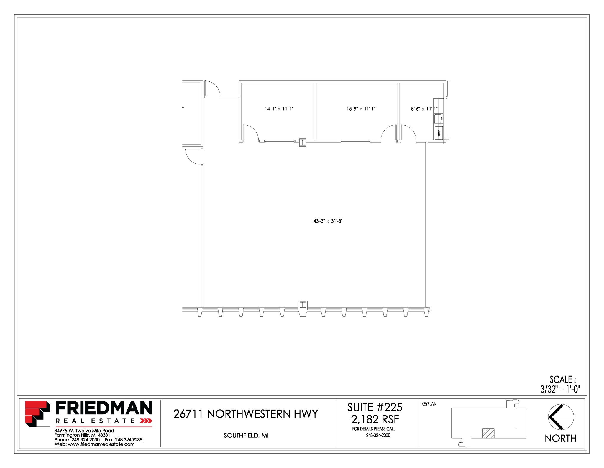 26711 Northwestern Hwy, Southfield, MI to rent Site Plan- Image 1 of 2