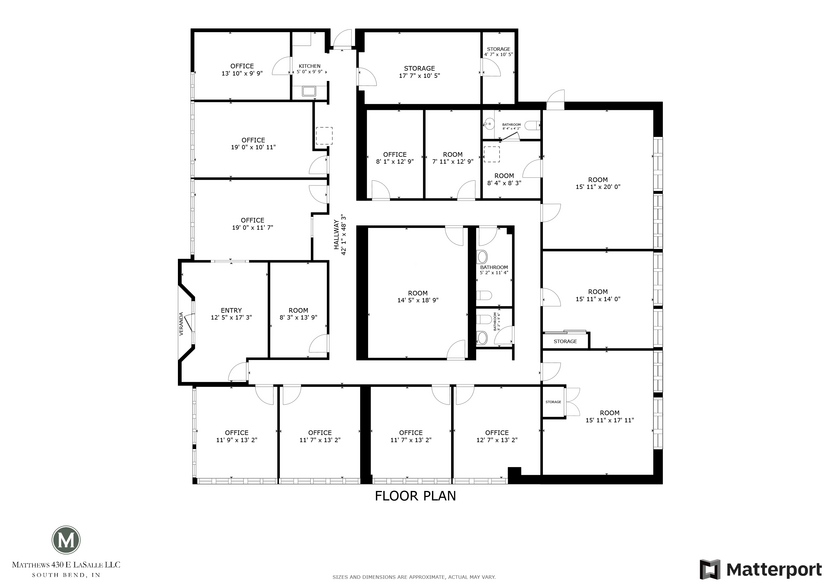 430 E Lasalle Ave, South Bend, IN for rent - Floor Plan - Image 2 of 19