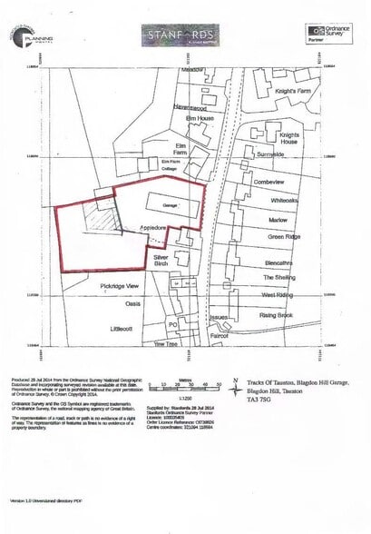 Blagdon Hl, Taunton for sale - Plat Map - Image 2 of 2