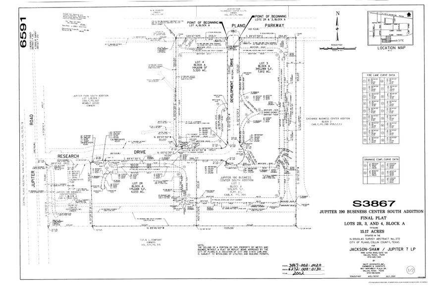 608 Development Dr, Plano, TX for rent - Plat Map - Image 2 of 4