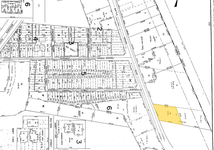 2412 Battleground Ave, Greensboro, NC for sale - Plat Map - Image 1 of 1