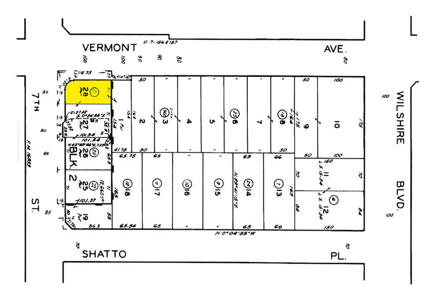 698 S Vermont Ave, Los Angeles, CA for rent - Plat Map - Image 2 of 7