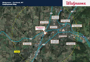 3948 State Route 281, Cortland, NY - aerial  map view