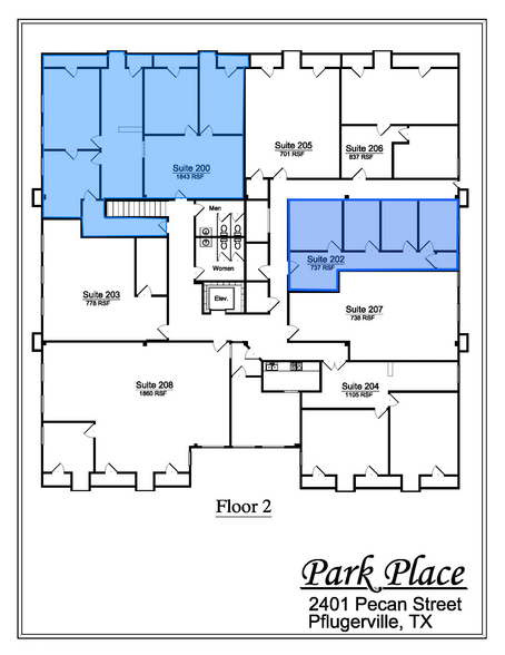 2401 Pecan St, Pflugerville, TX for rent - Floor Plan - Image 2 of 4