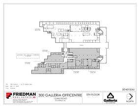 300 Galleria Officentre, Southfield, MI to rent Floor Plan- Image 2 of 3