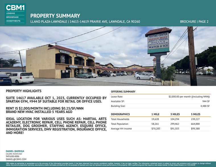 14617 Prairie Ave, Lawndale, CA for rent - Building Photo - Image 2 of 7