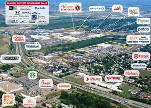 6610 Niagara Falls Blvd, Niagara Falls, NY - AERIAL  map view