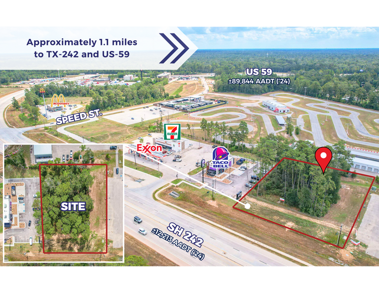 SWQ TX-242 & Speed St, New Caney, TX to rent - Building Photo - Image 3 of 5