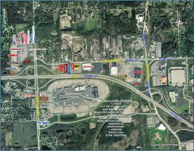 SWC of I-75 & Joslyn Rd, Auburn Hills, MI - aerial  map view - Image1