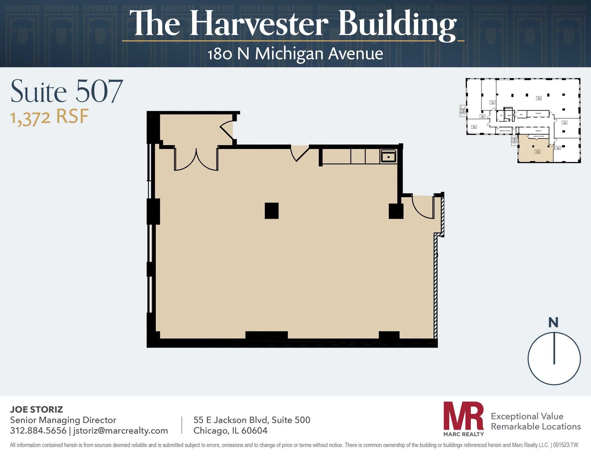 180 N Michigan Ave, Chicago, IL to rent Floor Plan- Image 1 of 4