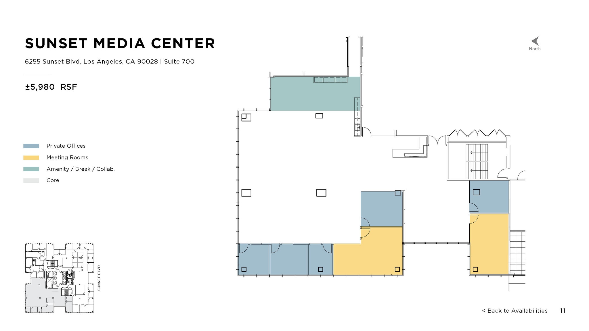 6255 W Sunset Blvd, Los Angeles, CA to rent Floor Plan- Image 1 of 1