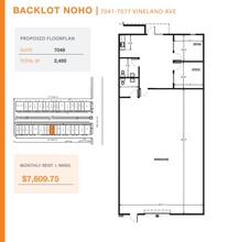 7041-7057 1/2 Vineland Ave, North Hollywood, CA for rent Floor Plan- Image 1 of 1