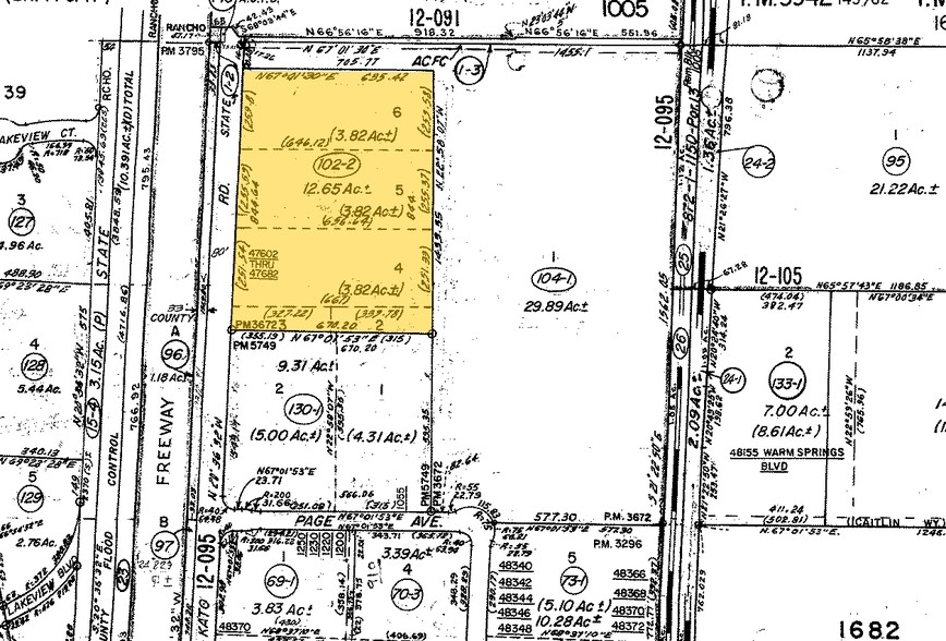 47602-47626 Kato Rd, Fremont, CA for rent - Plat Map - Image 2 of 4