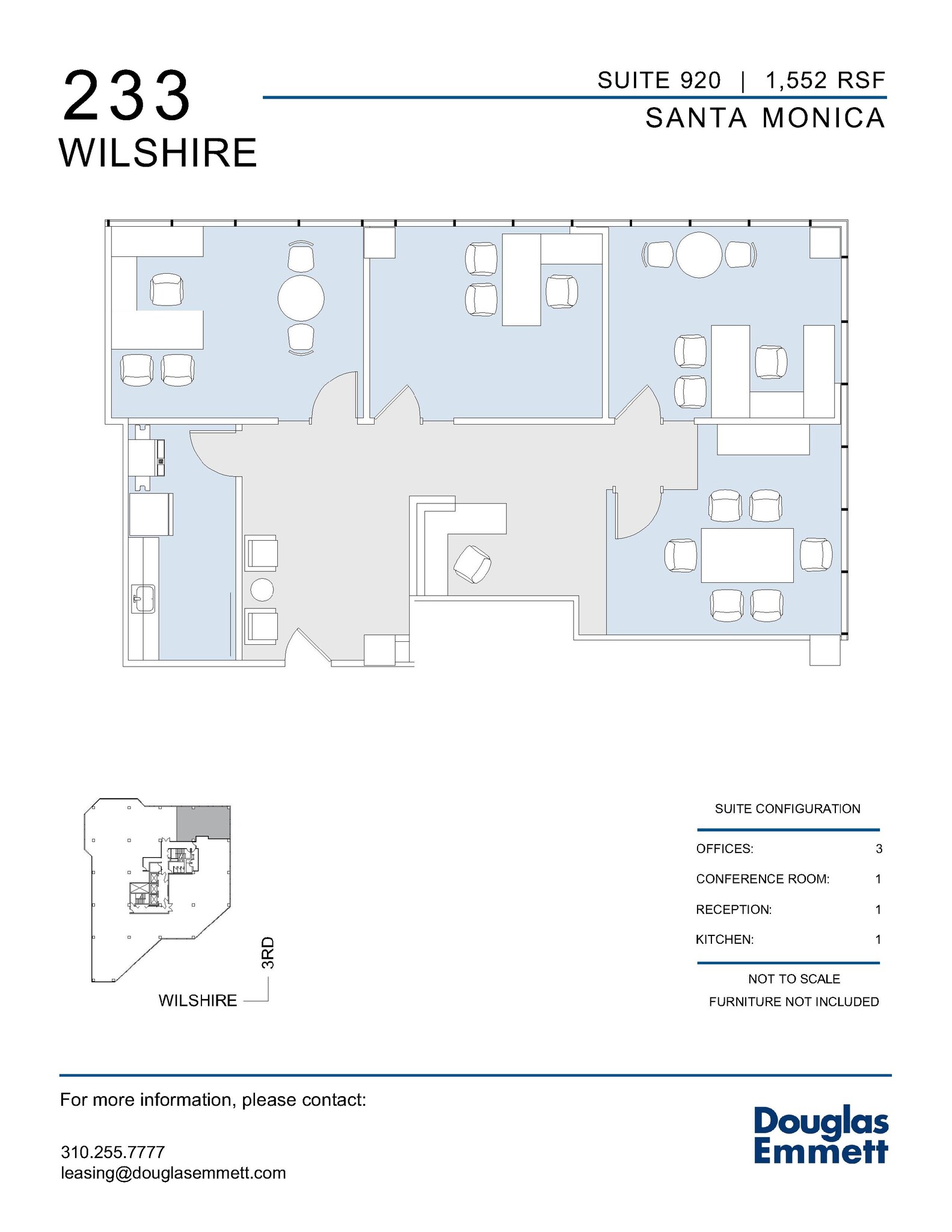 233 Wilshire Blvd, Santa Monica, CA for rent Floor Plan- Image 1 of 1