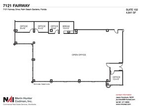 7108-7121 Fairway Dr, Palm Beach Gardens, FL for rent Floor Plan- Image 2 of 8