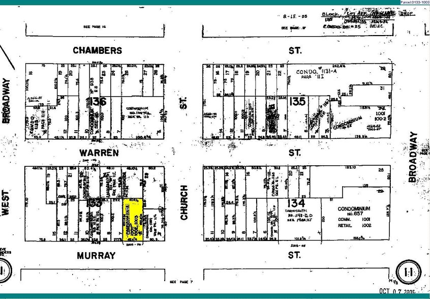 43 Murray St, New York, NY for rent - Plat Map - Image 2 of 7