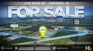 3750 Moore Rd., Jonesboro, AR for sale Aerial- Image 1 of 3