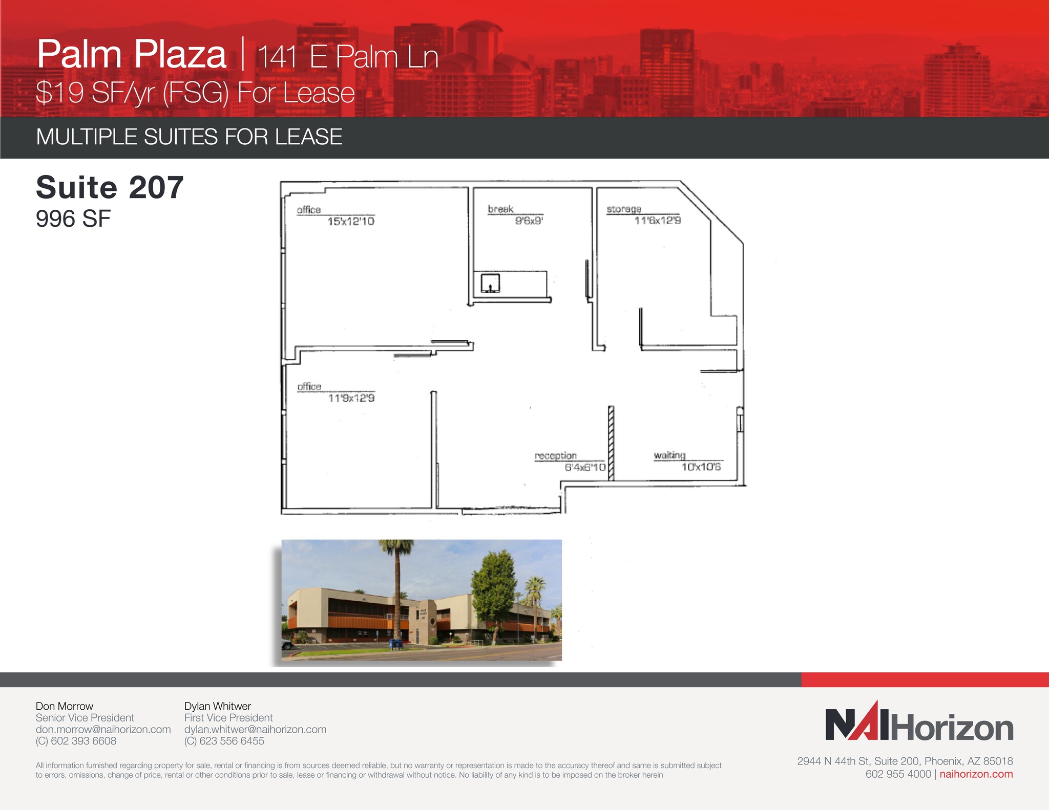 141 E Palm Ln, Phoenix, AZ to rent Site Plan- Image 1 of 1