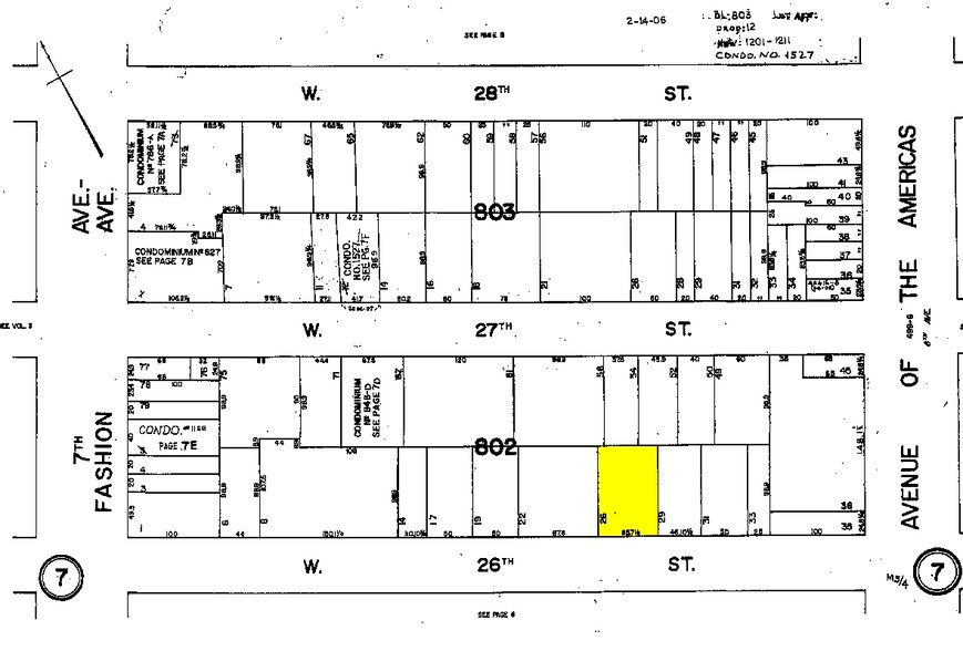 125 W 26th St, New York, NY for rent - Plat Map - Image 2 of 4