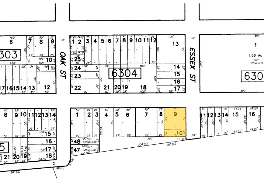 82-88 Essex St, Paterson, NJ for sale - Plat Map - Image 2 of 2