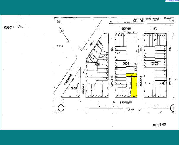 815 Broadway, Brooklyn, NY for sale Plat Map- Image 1 of 1