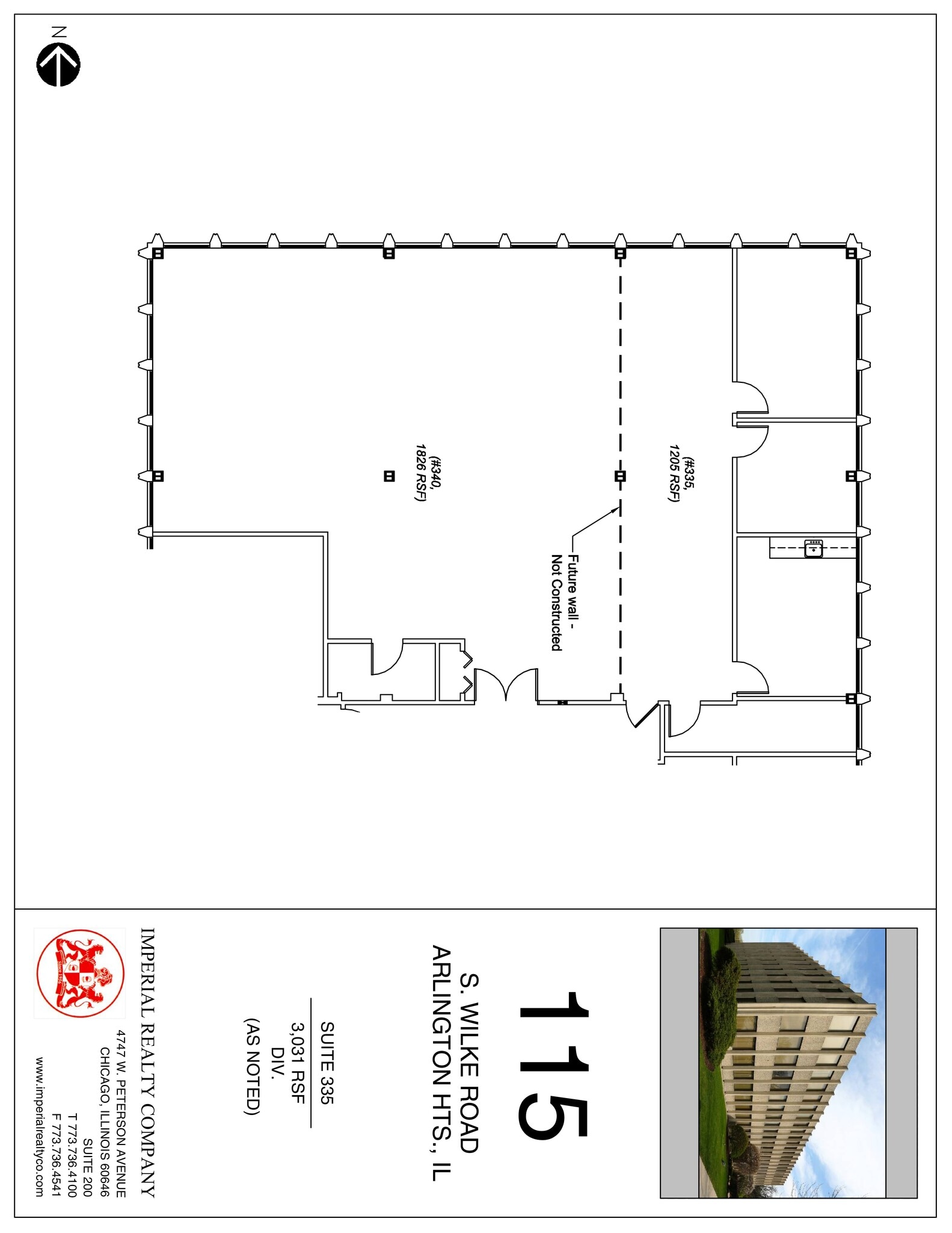 115 S Wilke Rd, Arlington Heights, IL to rent Site Plan- Image 1 of 5