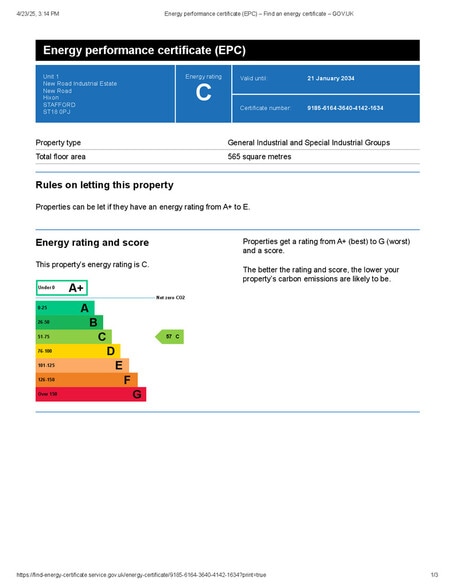 5 New Rd, Hixon to rent - Building Photo - Image 1 of 7